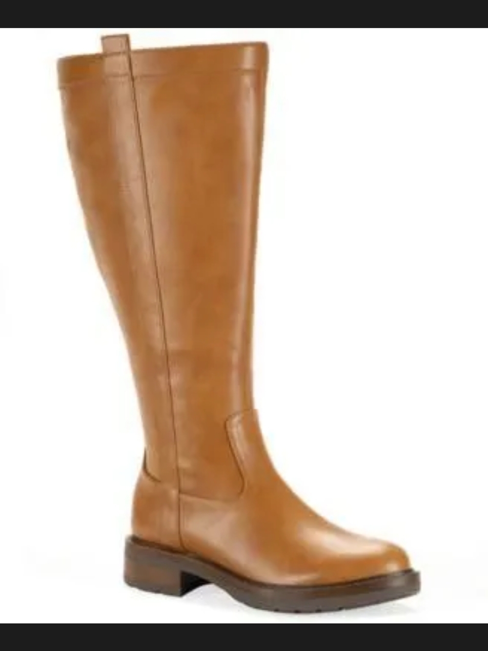 Style & Co Terryy Wide Calf Riding Boots Sweet‎ Maple Tan Size 6.5 NWT $100